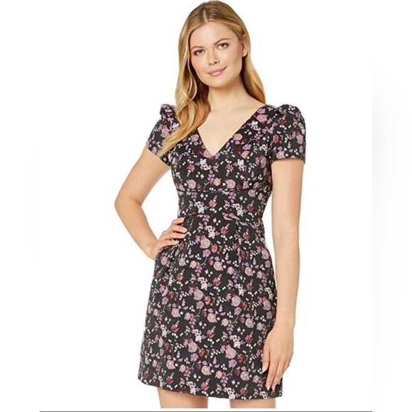 Adrianna Papell Ditsy Floral A-Line Dress - Picture 1 of 4